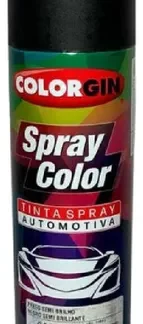 spray preto semi brilho - colorgin