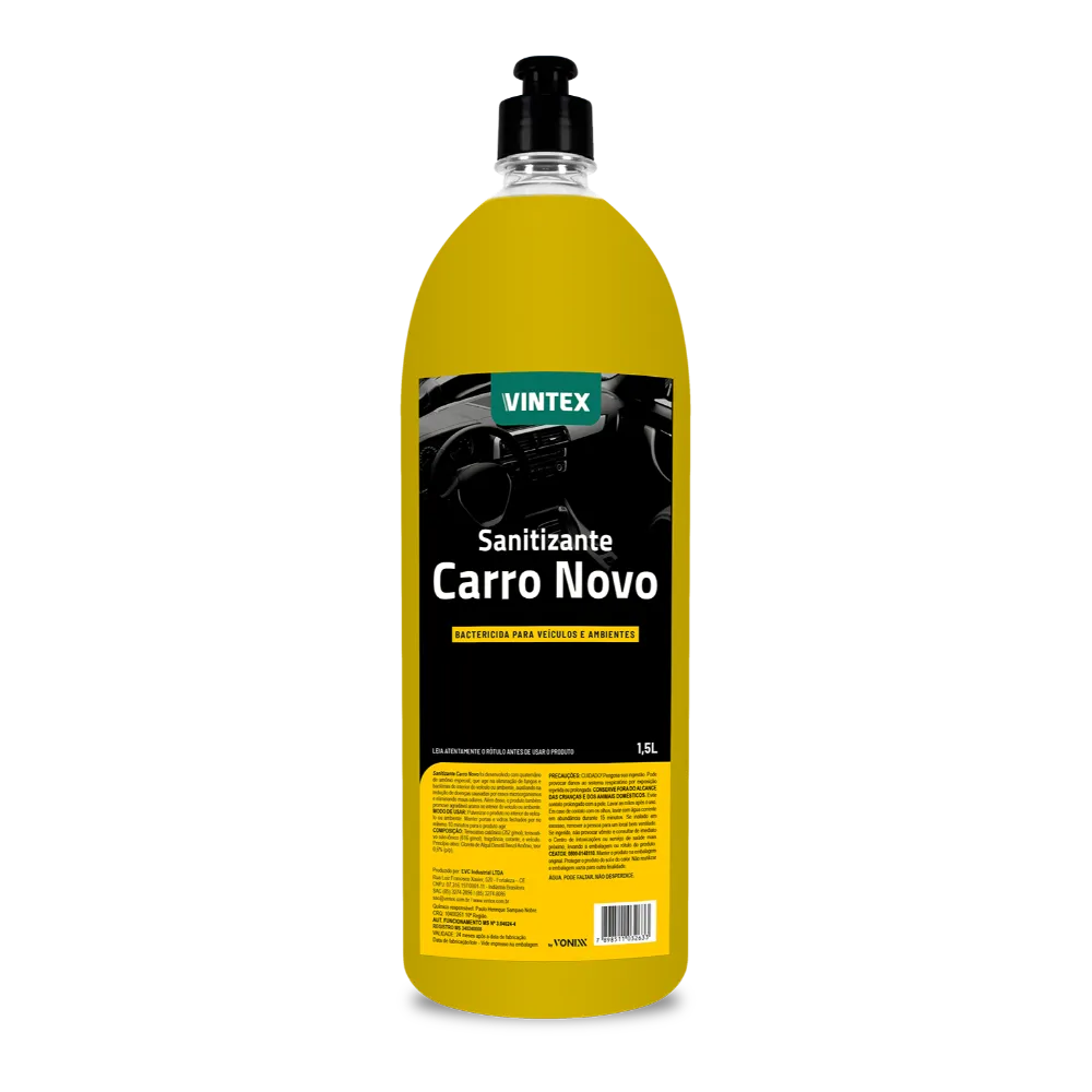 sanitizante carro novo 1,5l